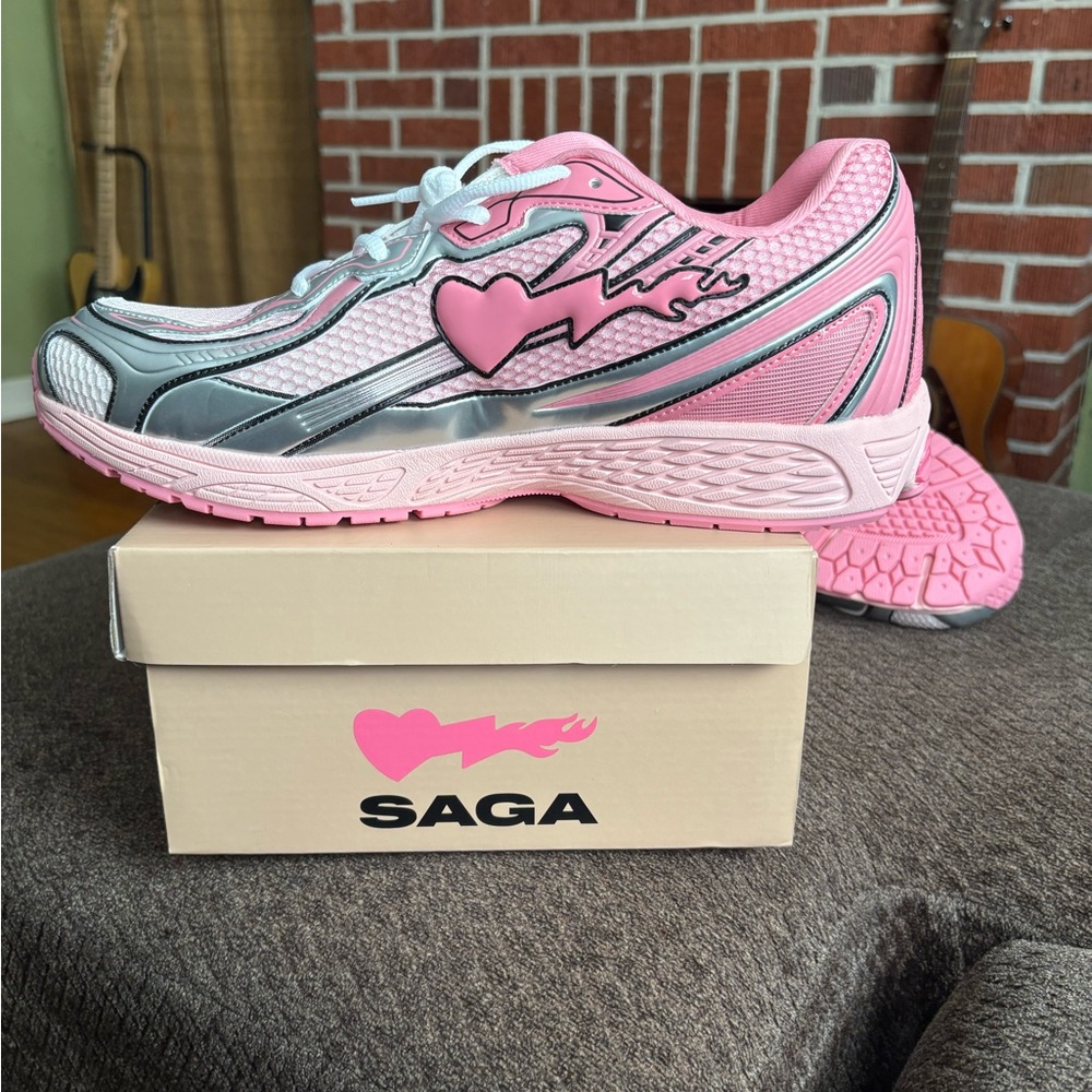 *Rare* Sad Boy Saga Pink Ribbon Trainers